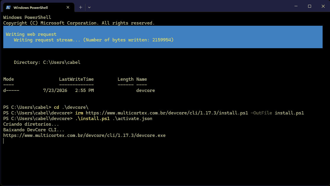 Run installation script